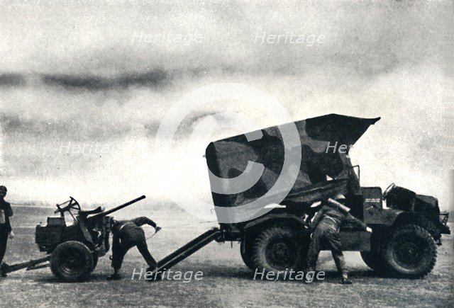 'Performance: unlimbering at top speed', 1941. Artist: Cecil Beaton.