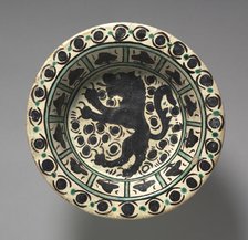 Dish with a Lion, c. 1430-1450. Creator: Unknown.