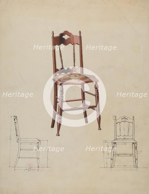 Chair, c. 1941. Creator: Wellington Blewett.