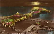 West Pier by night, Brighton, 1939. Creator: Unknown.