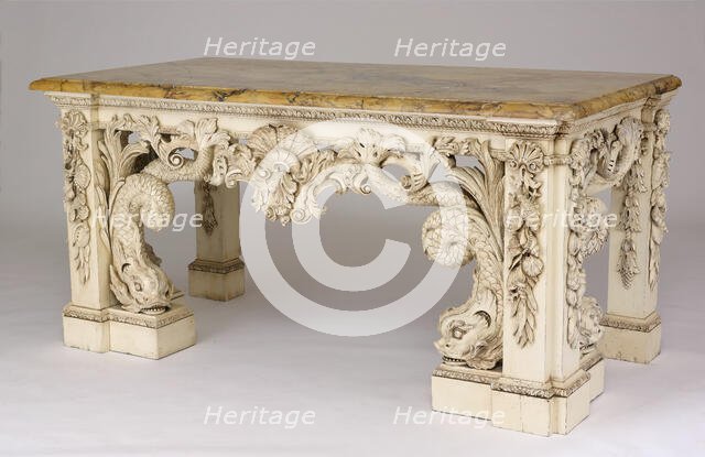 Slab or Side Table, England, c. 1735. Creator: Unknown.