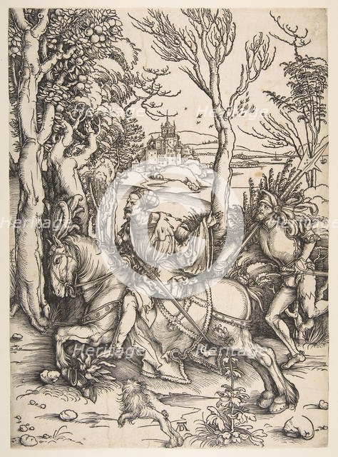 The Knight and Man-at-arms.n.d. Creator: Albrecht Durer.