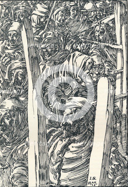 'The Peasants' Revolt', c1895. Artist: Joseph Kaspar Sattler.