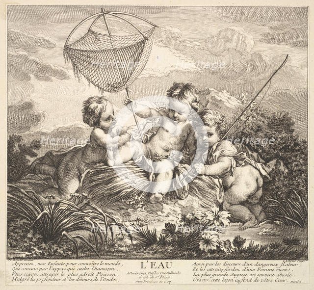 Water, 18th century. Creator: Claude Augustin Duflos le Jeune.