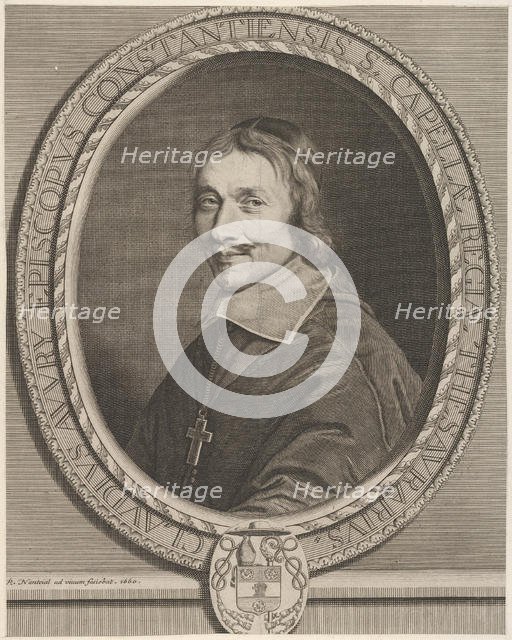 Claude Auvry, 1660. Creator: Robert Nanteuil.