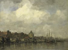 The Schreierstoren on the Buitenkant in Amsterdam, c.1876.  Creator: Jacob Henricus Maris.