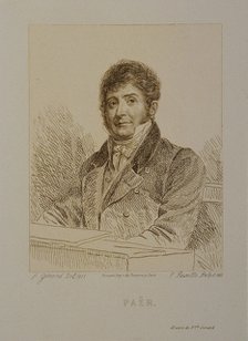 Portrait of the composer Ferdinando Paër (1771-1839).
