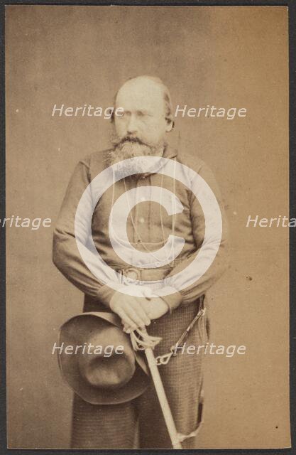 Portrait of Giuseppe Garibaldi, about 1860-1882. Creator: Unknown.