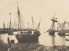 Harbor Scene, ca. 1855. Creator: Attributed to Thomas Sutton.