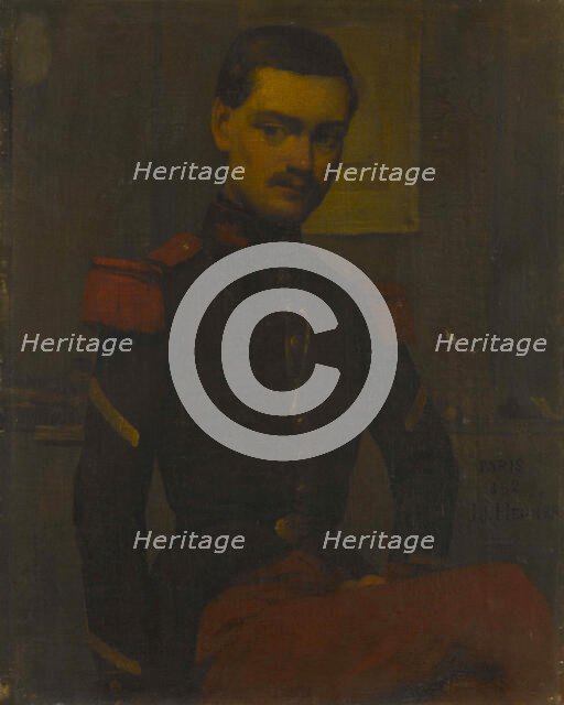 Portrait du Sergent Fourrier, 1852. Creator: Jean Jacques Henner.