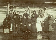 Cossack Women of Presnogor'kovsk Village, 1909. Creator: Nikolai Georgievich Katanaev.