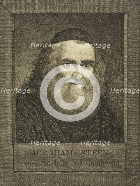 Portrait of the inventor Abraham Stern (1760s-1842), 1825.