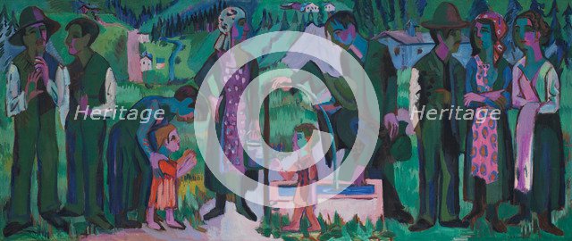 Sunday in the Alps. Scene at the Well, 1923-1925.