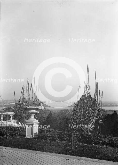 Arlington National Cemetery - View, Washington In Distance, 1912. Creator: Harris & Ewing.
