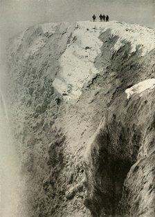 'The Crater of Erebus, 900 Feet Deep and Half A Mile Wide', 1908, (1909).  Artist: Unknown.
