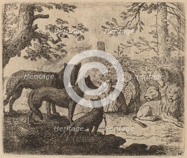 Reynard's Relatives Plead for Him, probably c. 1645/1656. Creator: Allart van Everdingen.