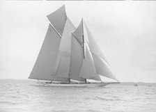 The 380 ton A Class schooner 'Margherita' reaching, 1913. Creator: Kirk & Sons of Cowes.