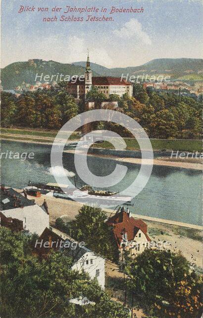 Border between Bodenbach and Tetschen, 1915. Creator: Anonymous.