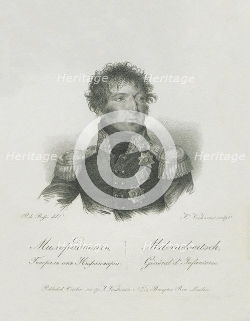 Portrait of General Count Mikhail Miloradovich (1771-1825), 1813.