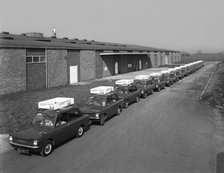 A fleet of 1965 Hillman Imps, Selby, North Yorkshire, 1965. Artist: Michael Walters