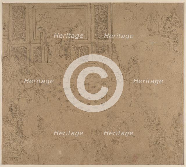 Album of Daoist and Buddhist Themes: Kings of Hells: Leaf 31, 1200s. Creator: Unknown.