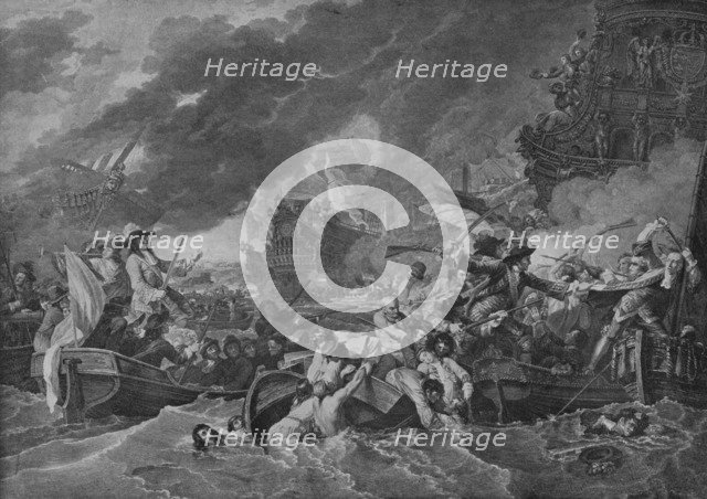 'The Battle of La Hogue', c1781. Artist: Benjamin West.