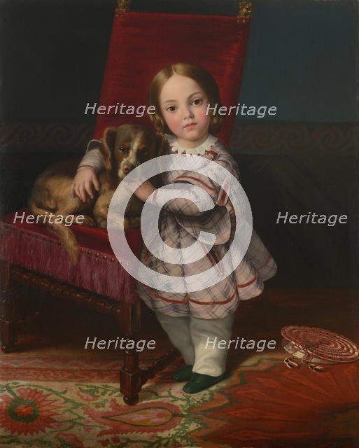 Portrait of Vittoria Balze, 1845. Creator: Balze, Paul (1815-1884).