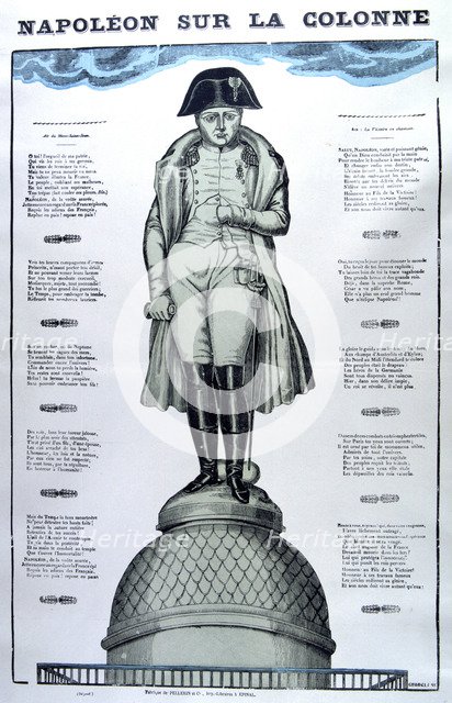 'Napoleon on the Column', 19th century. Artist: Unknown