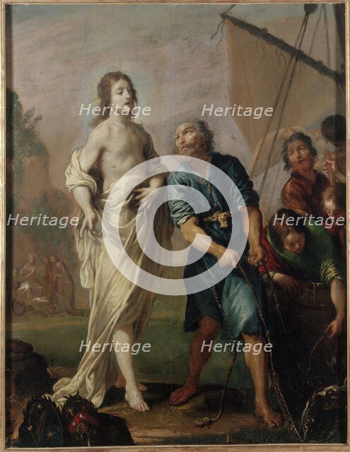La Pêche miraculeuse ou la Vocation de saint Pierre. "Petit may" de Notre-Dame. 1624, c1624. Creator: Claude Vignon.