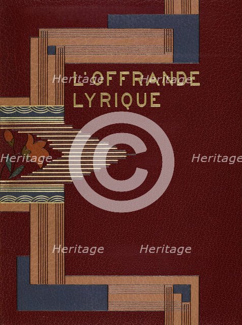 Cover of "L'Offrande Lyrique", 1925.  Creator: Paul Gruel.