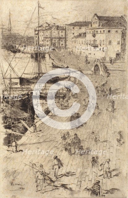 Riva Schiavoni No. 2, 1880. Creator: Frank Duveneck.