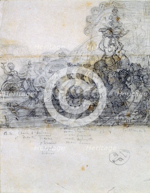 'Political Assembly for Catherine de' Medici', 1854-1855. Artist: Gerard de Nerval