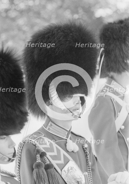 Musicians of the Tivoli Boys Guard wearing busbies, Copenhagen, Denmark, 1962. Artist: Unknown