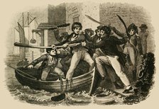 'Mary Anne Talbot Resisting A Press Gang', 1822. Creator: J Chapman.
