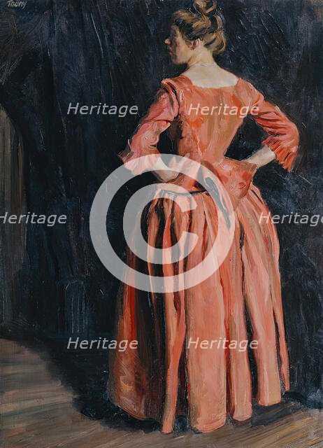 Portrait of a lady, 1911. Creator: Wilhelm Thony.