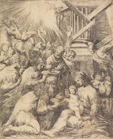 Adoration of the Magi, ca. 1553-60 (?). Creator: Andrea Schiavone.