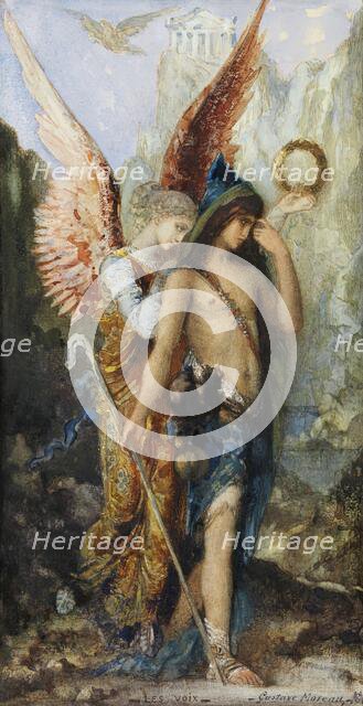 The Voices, 1880. Creator: Gustave Moreau.