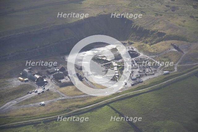 Film set for the Beowulf television series, County Durham, 2015. Creator: Dave MacLeod.