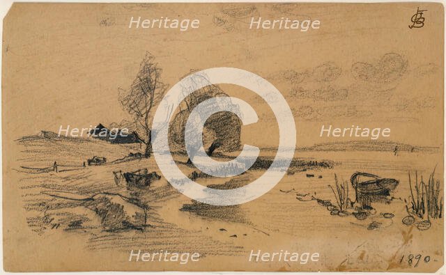 (Untitled), 1890. Creator: Oscar Bluemner.