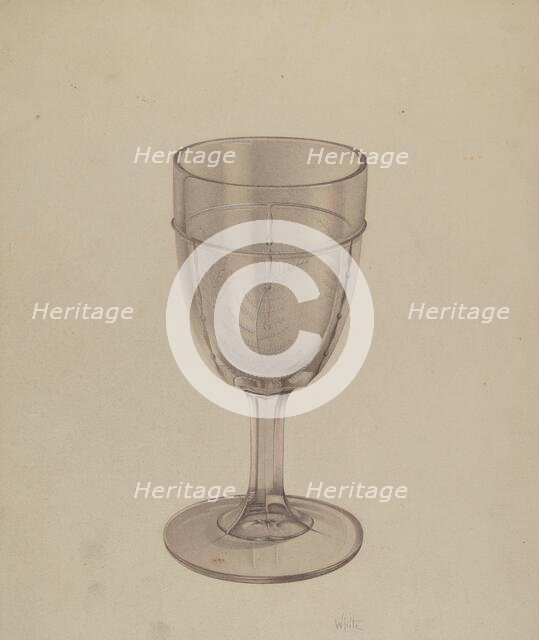 Goblet, c. 1939. Creator: Edward White.