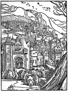 'Landscape', 1498, (1936). Artist: Albrecht Dürer