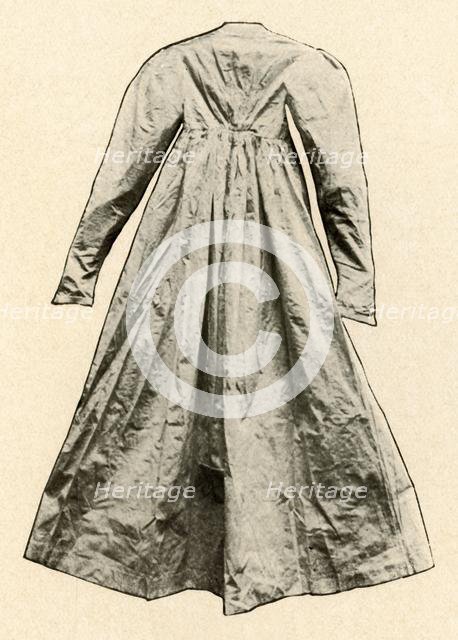 'Back view of a 'flying Josie', worn in Pennsylvania', late 18th century, (1937)., Creator: Unknown.