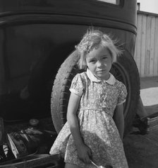 Arkansas girl in migrant camp near Greenfield, Salinas Valley, California, 1939. Creator: Dorothea Lange.