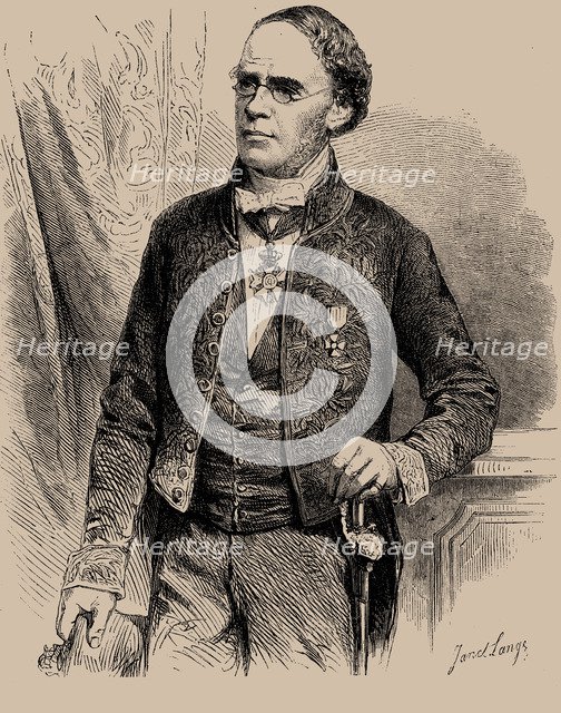 Portrait of the composer Jacques Fromental Halévy (1799-1862), 1862.