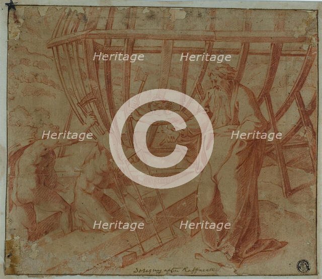 Noah Supervising Construction of the Ark, n.d. Creator: Nicolas Dorigny.