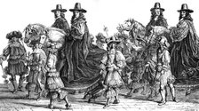 Procession of magistrates, Paris, 17th century (1882-1884).Artist: J Guillaume