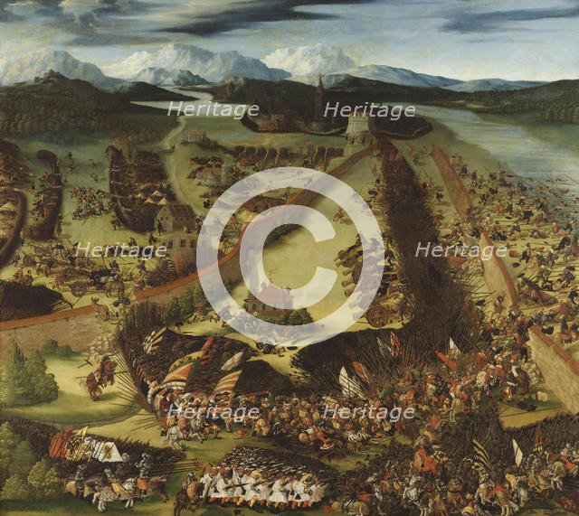 The Battle of Pavia, 1529. Creator: Heller, Rupert (active ca. 1530).