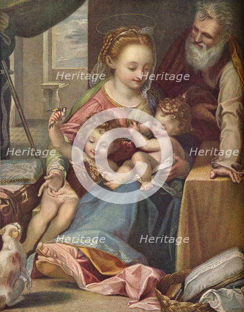 The Madonna of the Cat ('La Madonna del Gatto'), c1575, (1906). Artist: Anthony Cardon