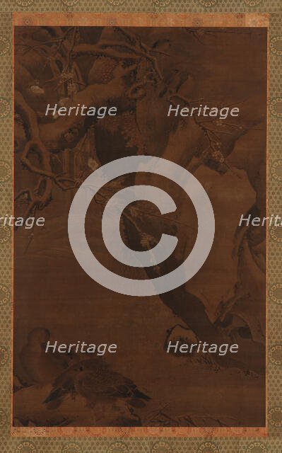 Ducks, Torrent, and Overhanging Rocks, Ming dynasty, 16th century. Creator: Unknown.