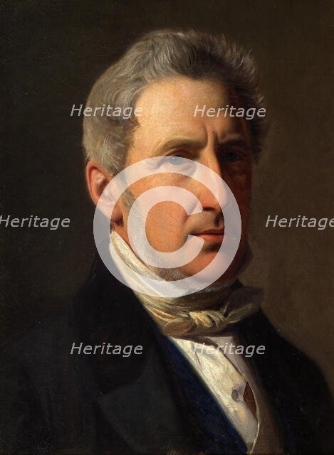 Portrait of the squire Alfred Hage (1803-1872), c1856. Creator: Constantin Hansen.